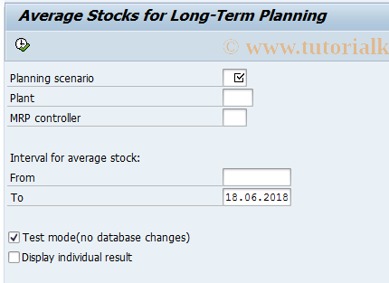 SAP TCode MS29 - Calculate Sim. Initial Stock