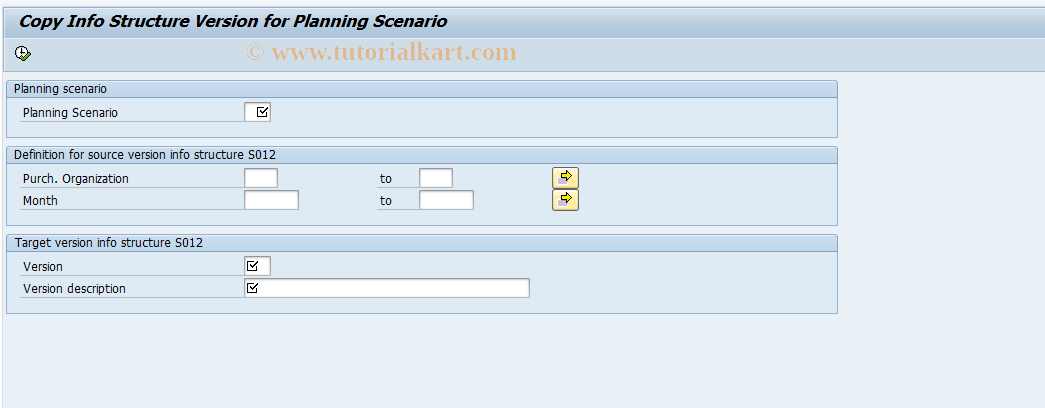 SAP TCode MS71 - Copy info structure version to LTP