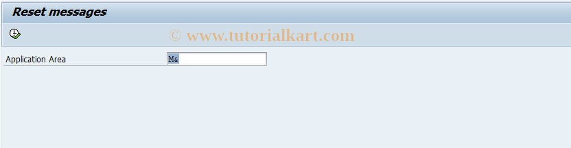 SAP TCode MSW1 - Reset Warnings (in the Foreground)