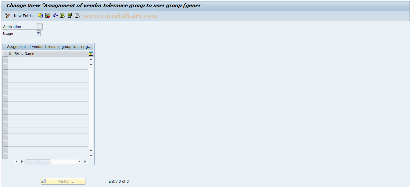 SAP TCode MYB5 - User Settings, Subsequent Settlement