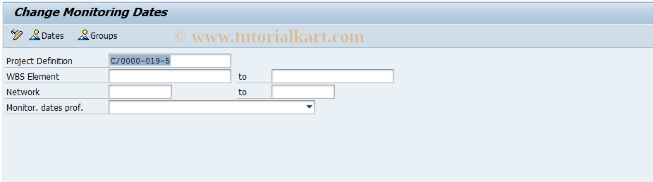 SAP TCode NWTM - Monitoring Network Dates