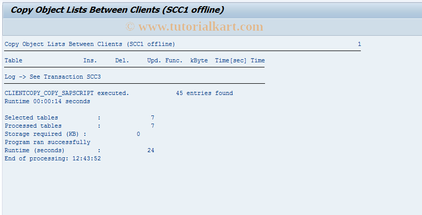 SAP TCode O23C - Client Copy of PP-PI Characteristics