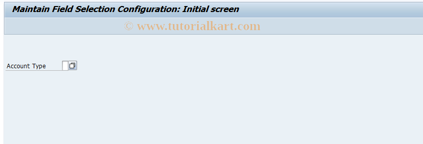 SAP TCode O7F8 - Item Display Field Sel.Addit.Fields