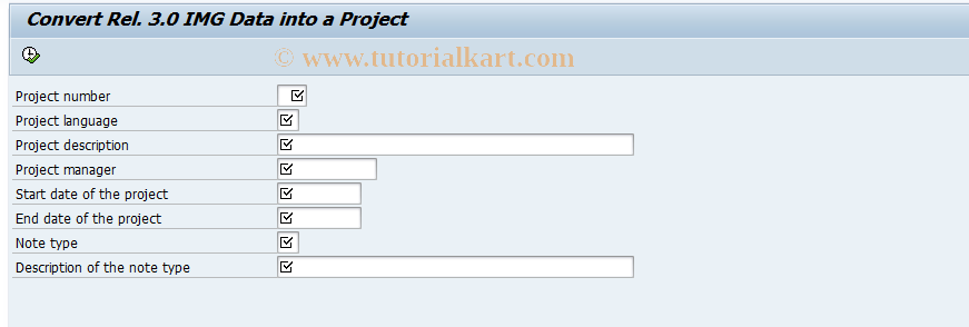 SAP TCode O984 - Customizing doc converter program