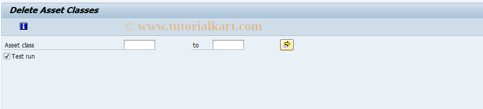 SAP TCode OABK - Delete asset class