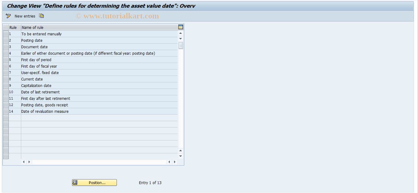 SAP TCode OABR - Maintenance  of rules for delivery costs