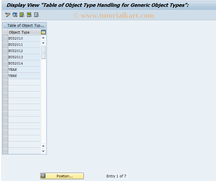 SAP TCode OAGO - ArchiveLink:Gen. Obj.Key Maintenance