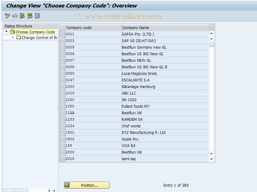 SAP TCode OAMK - Change Reconciliation Accounts