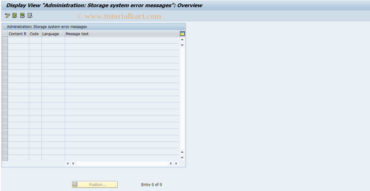 SAP TCode OARE - SAP ArchiveLink:St.syst.return codes