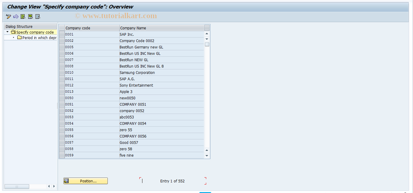 SAP TCode OAYC - Legacy data transfer:  Depreciation  terms