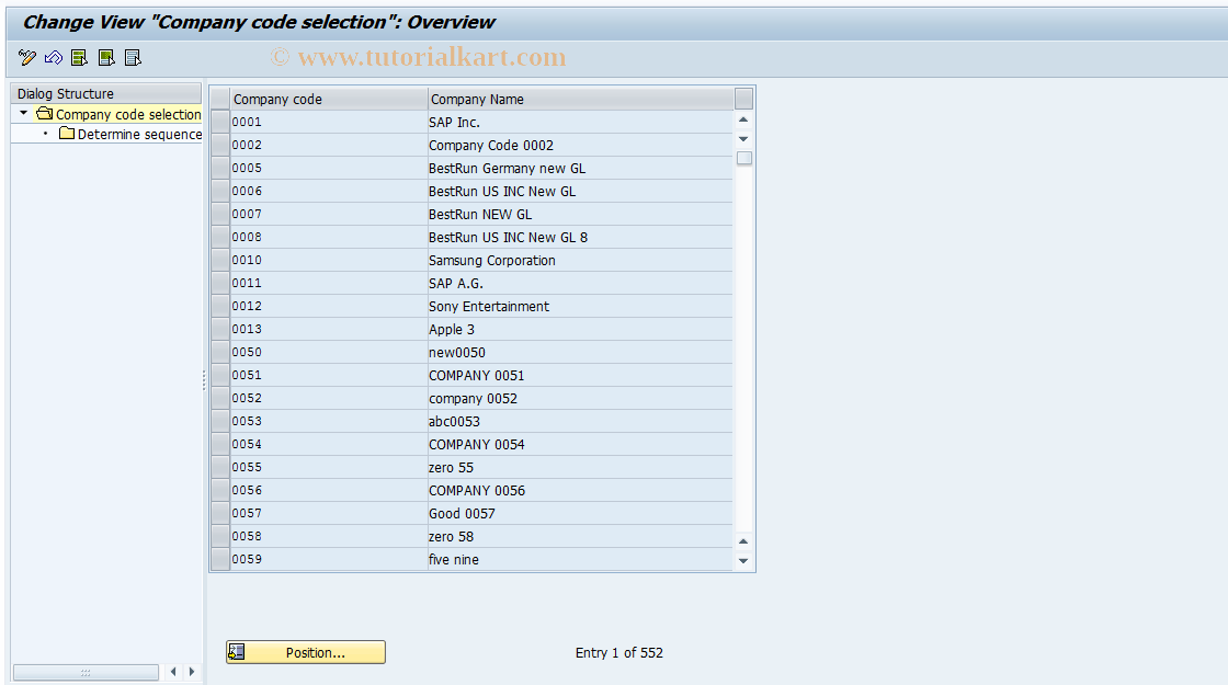 SAP TCode OAYE - Legacy data transfer: Sequence