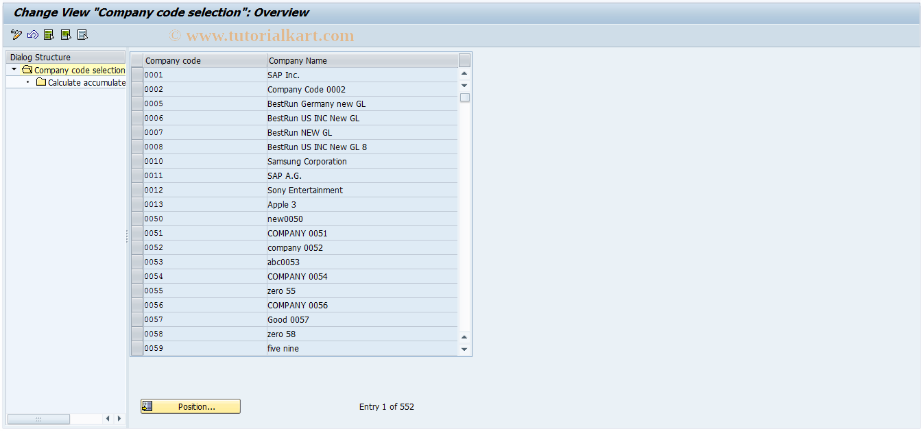 SAP TCode OAYF - Legacy Data Transfer: Accumul.  Depreciation 