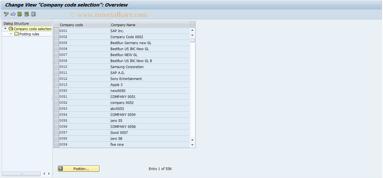 SAP TCode OAYR - Posting rules for depreciation