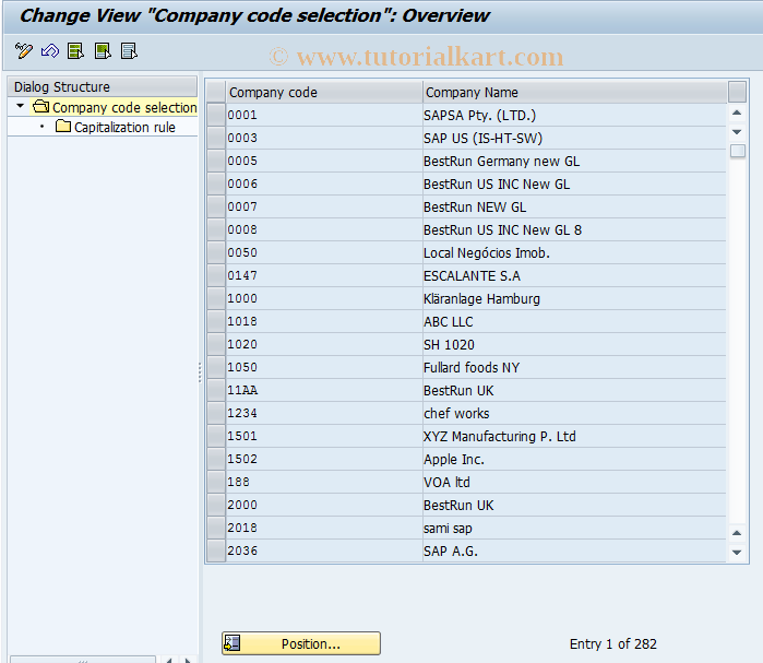 SAP TCode OAYU - Capitaliztn of dwn-paymnts (transfr)