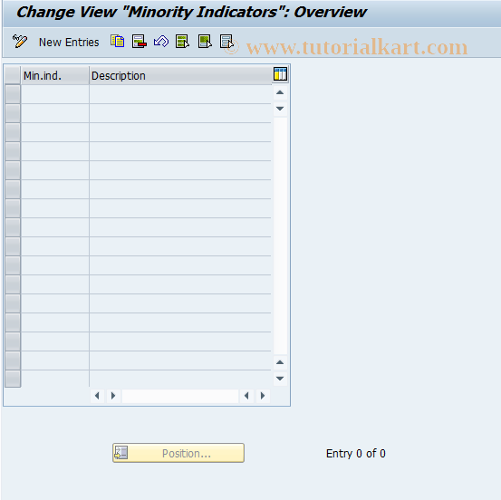 SAP TCode OB19 - C FI Maintain Table T059M