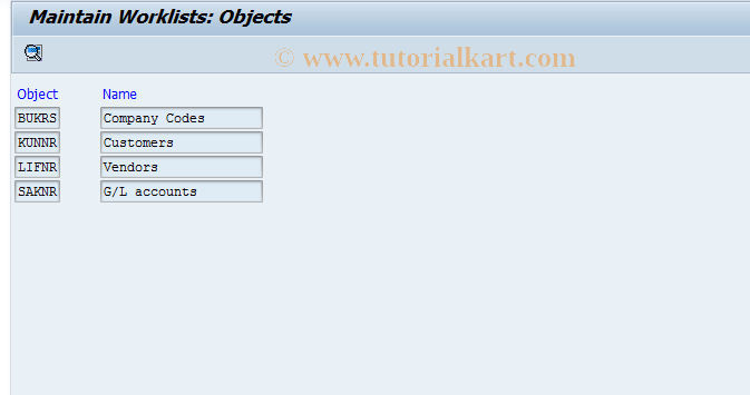 SAP TCode OB55 - C FI Maintain Table TFAV