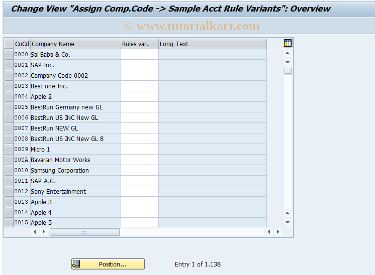 SAP TCode OB67 - C FI Maintain Table T001 (MREGL)