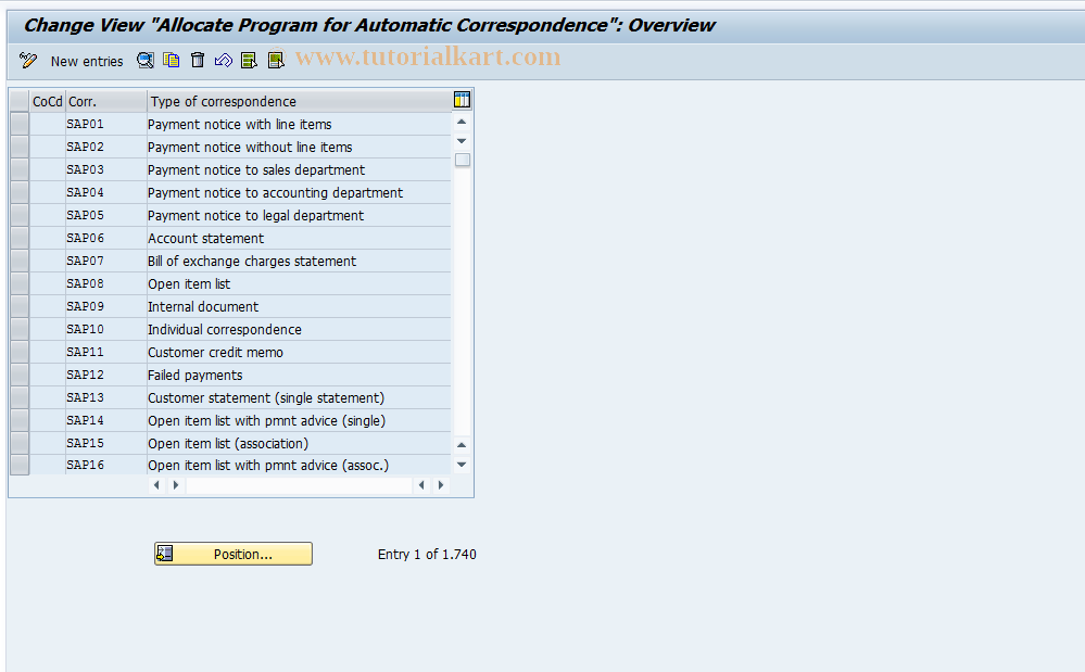 SAP TCode OB78 - C FI Maintain Table T048B