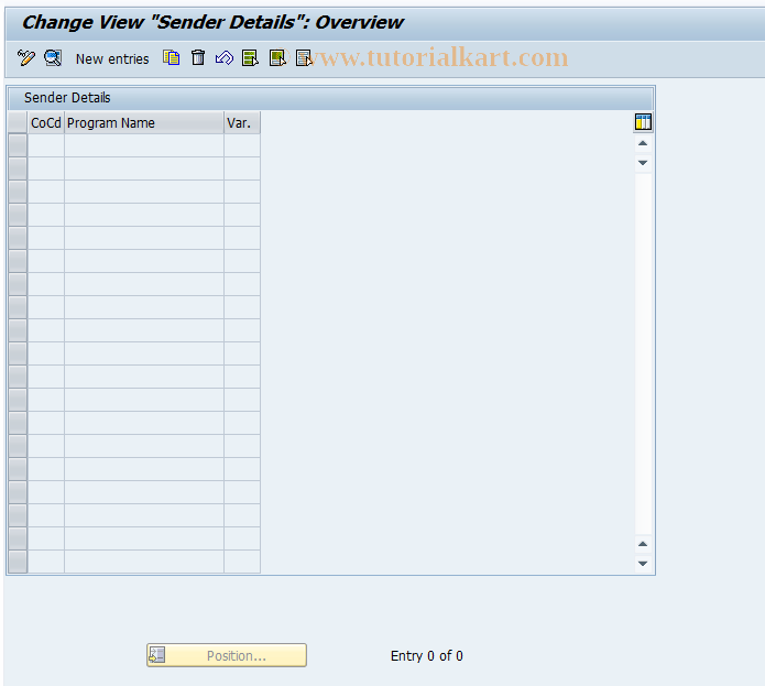 SAP TCode OB92 - C FI Maintain Table T001G