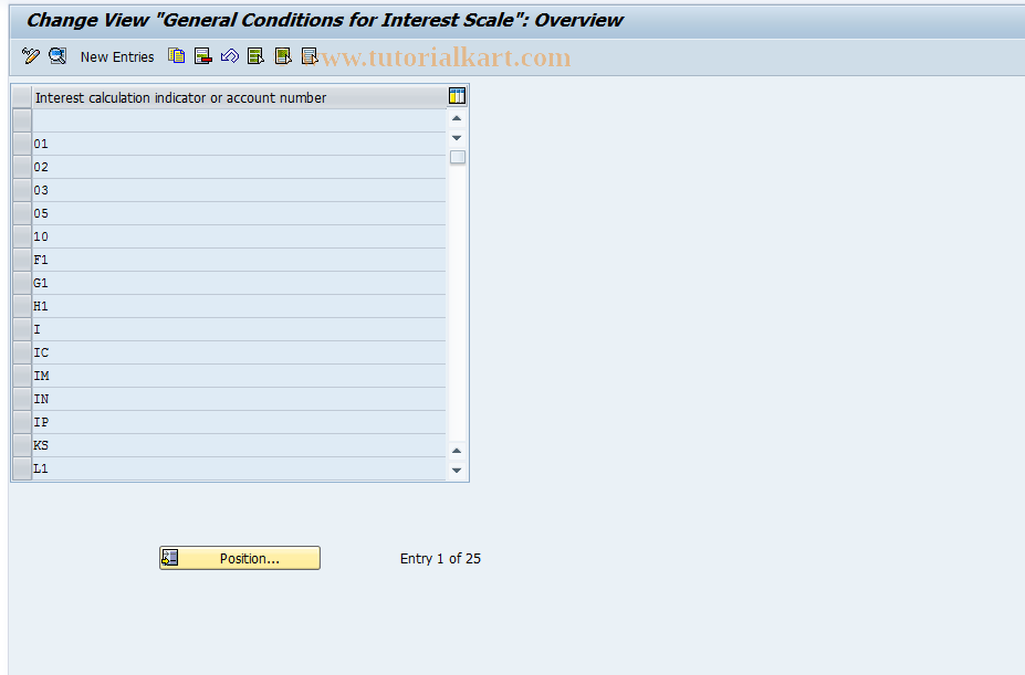 SAP TCode OBAA - C FI Maintain Table T056S