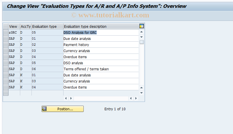 SAP TCode OBAH - C FI Maintain Table T060A