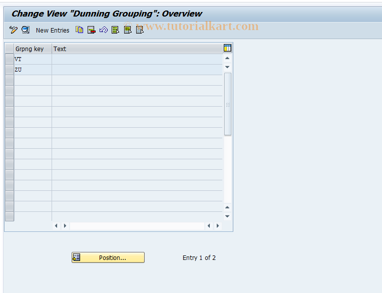 SAP TCode OBAQ - C FI Maintain Table T047R