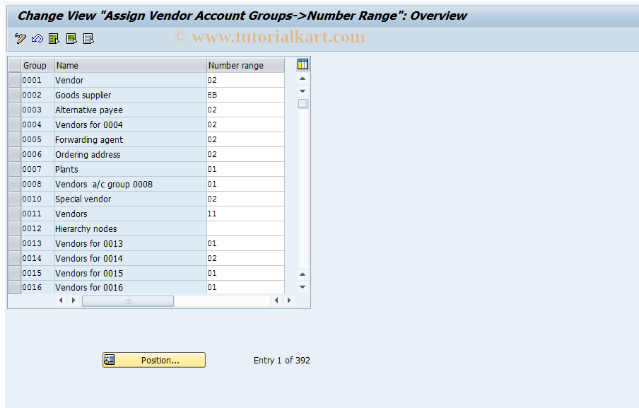 SAP TCode OBAS - C FI Maintain Table T077K