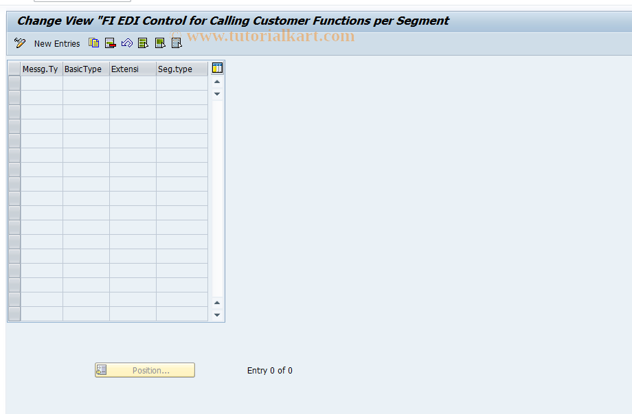 SAP TCode OBAZ - C FI Maintain Table FEDICUS