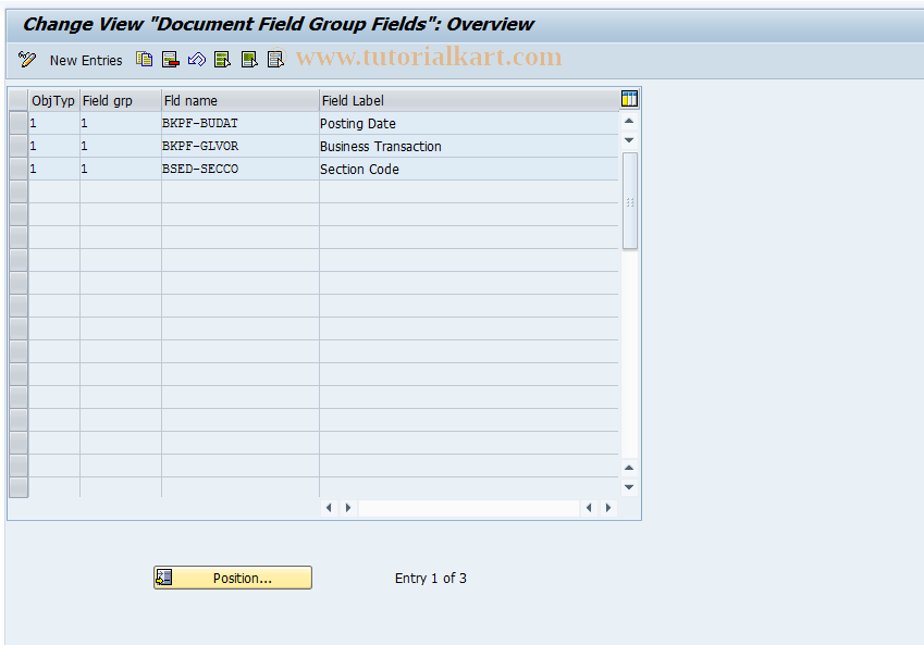 SAP TCode OBBN - C FI Maintain Table T055 (Docs)