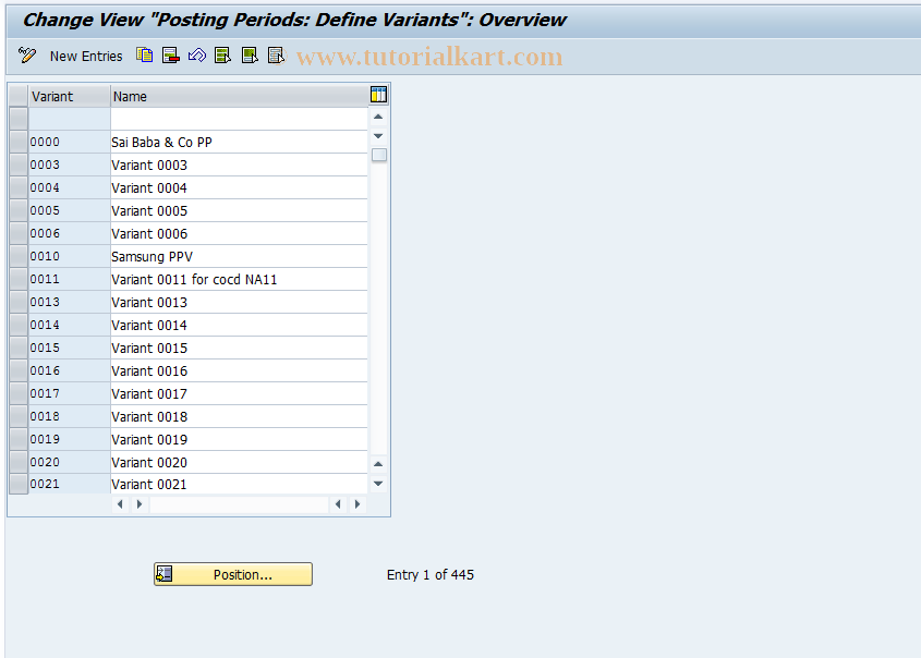 SAP TCode OBBO - C FI Maintain Table T010O