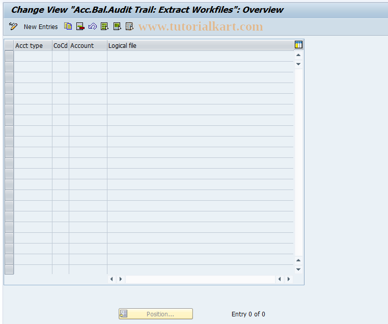 SAP TCode OBBQ - C FI Maintain Table T044D