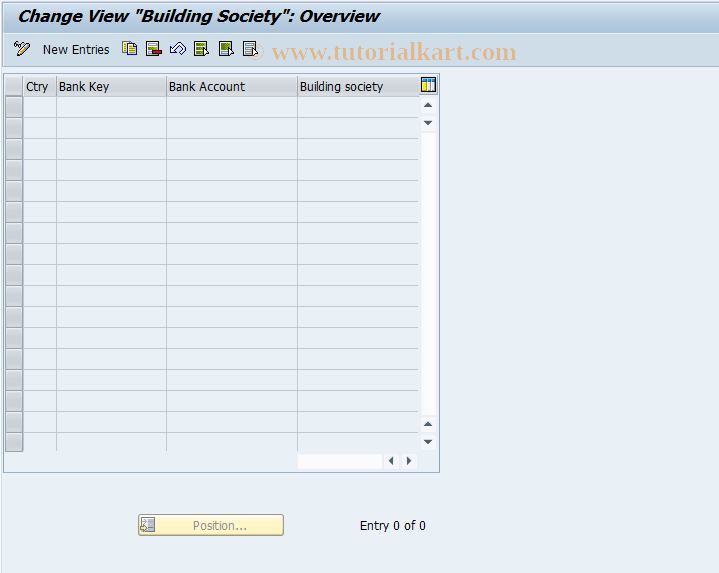 SAP TCode OBBR - C FI Table T042R Maintenance