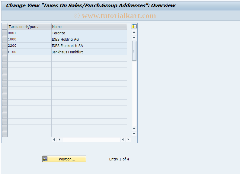 SAP TCode OBCM - C FI Maintain Table T007F