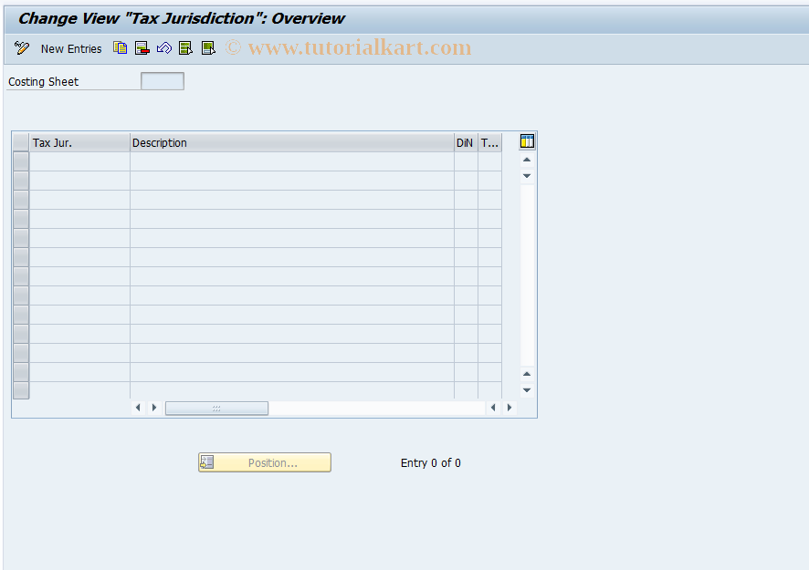 SAP TCode OBCP - C FI Maintain Table TTXJ