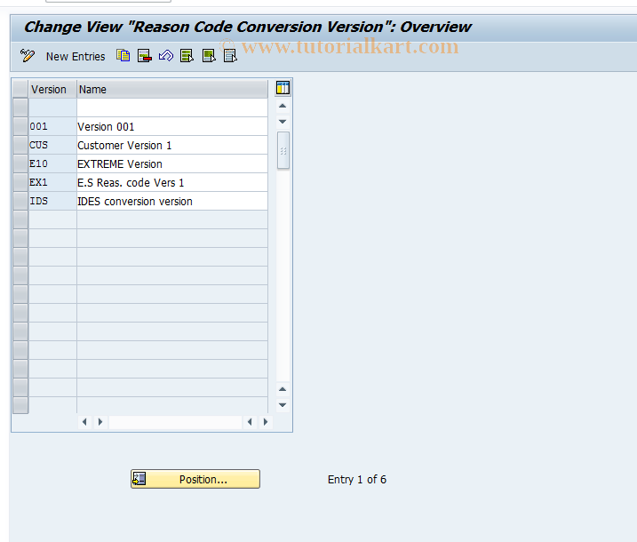 SAP TCode OBCR - C FI Table T053V + T053W Maintenance