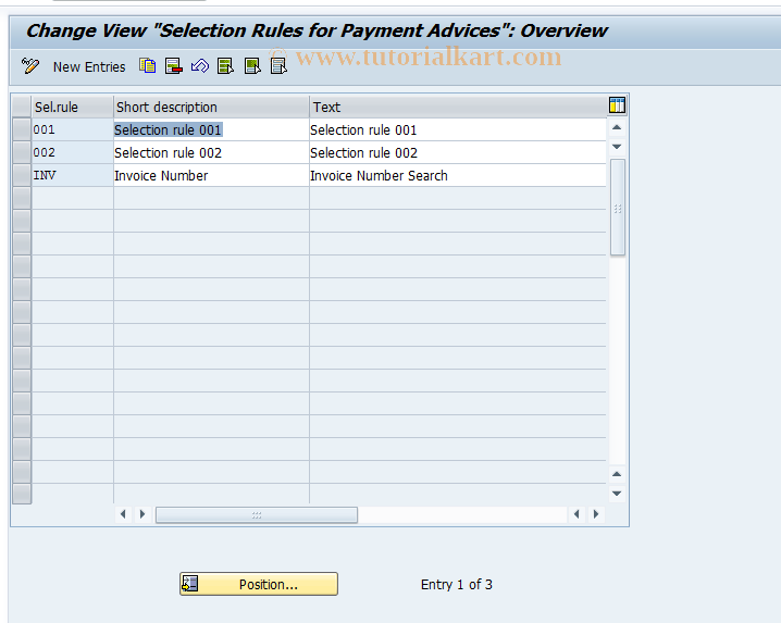 SAP TCode OBCT - C FI Table T053A + T053B Maintenance