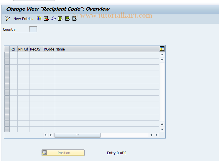 SAP TCode OBDB - C FI Table T053R Maintenance