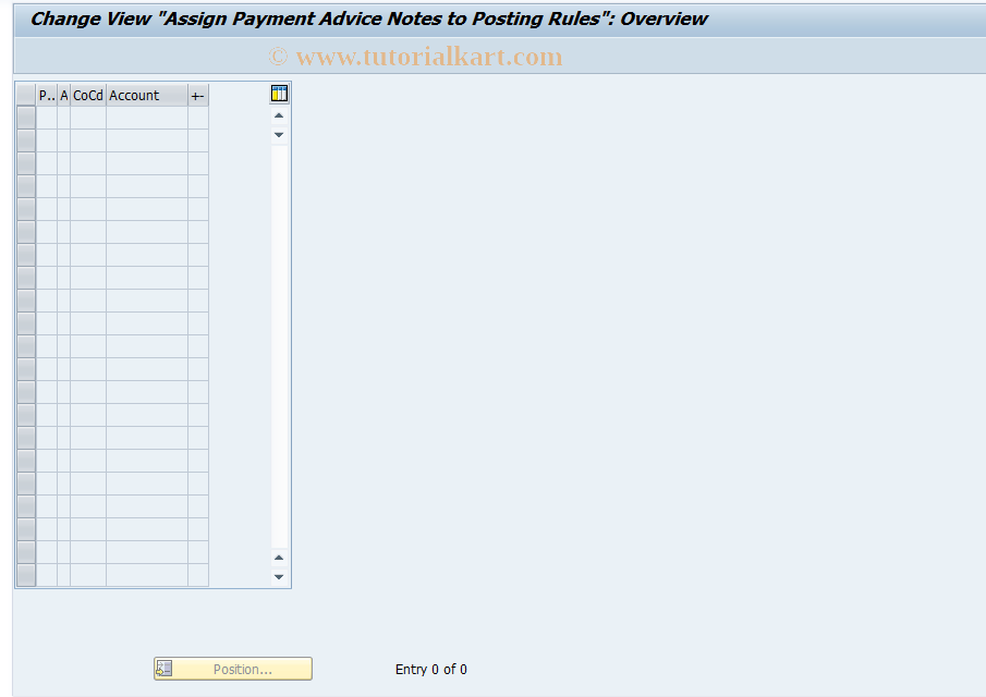 SAP TCode OBDG - C FI Maintain Table T076A