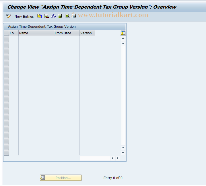 SAP TCode OBDI - C FI Maintenance of Table T007Z