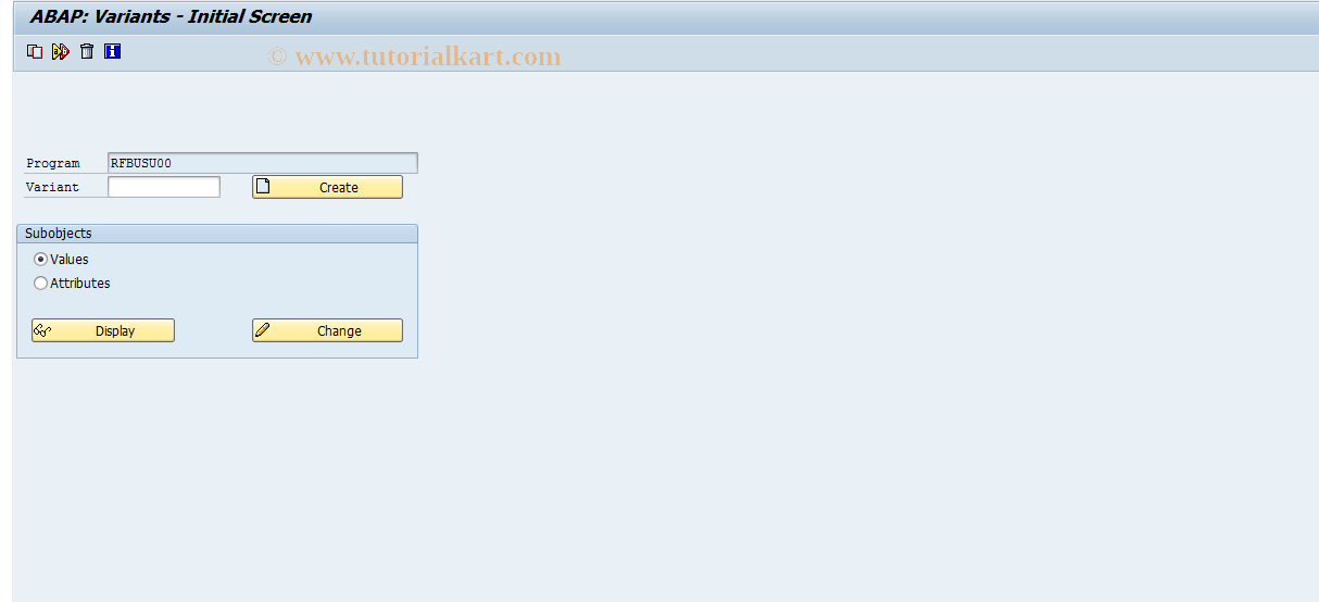 SAP TCode OBJ6 - Posting Totals