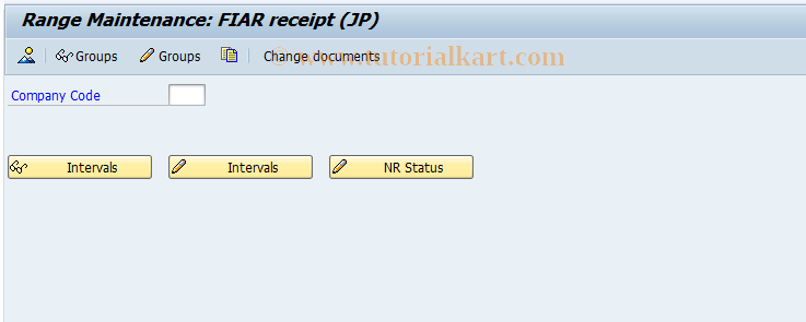 SAP TCode OBKR - Maintain Number Range: FI_RECEIPT