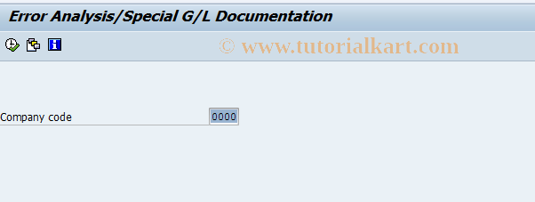 SAP TCode OBL3 - Consistency Check: Sp.G/L (Docu.)