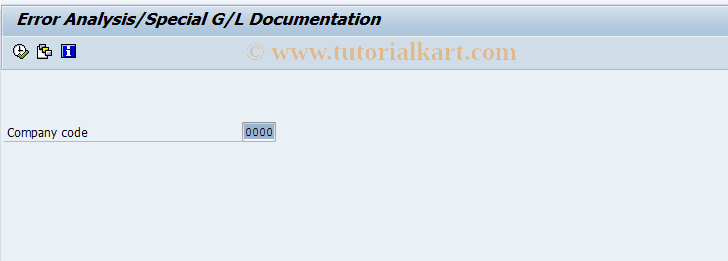 SAP TCode OBL4 - Consistency Check: Sp.G/L (Err.Anly)