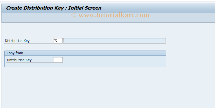 SAP TCode OBP1 - C FI create distribution key