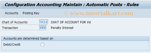 SAP TCode OBPE - C FI Penalty Interests