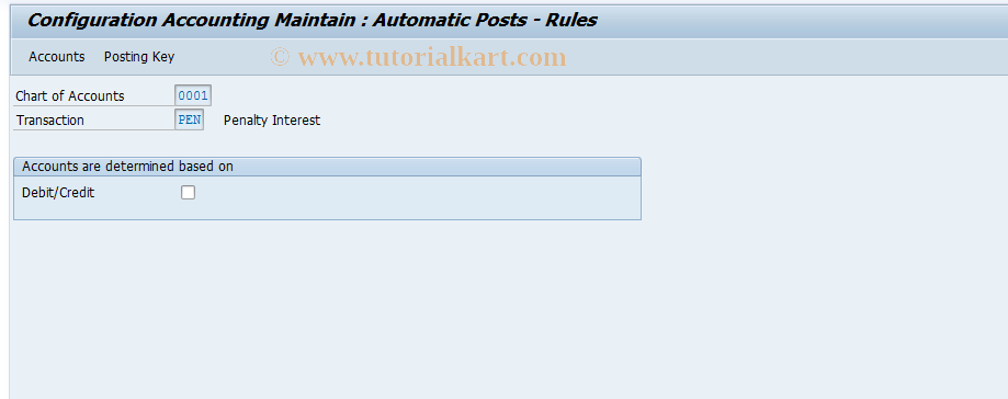 SAP TCode OBPN - C FI Penalty Interests