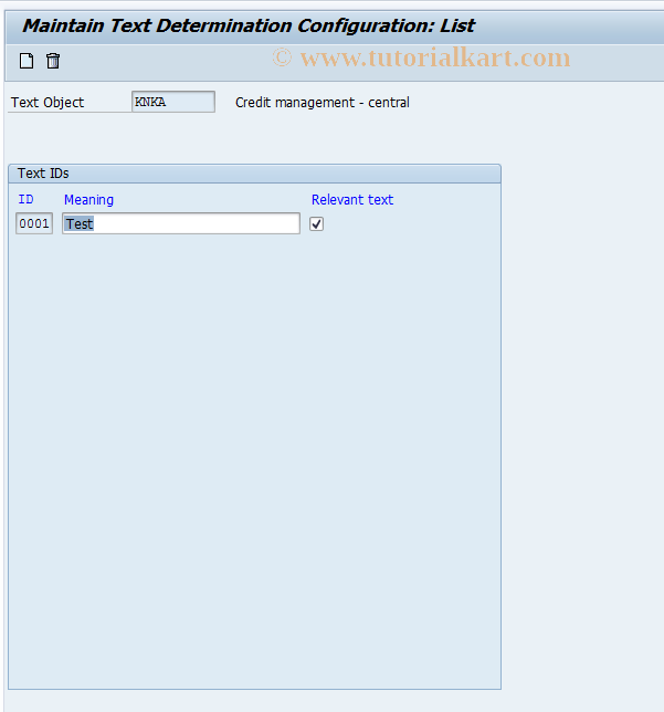 SAP TCode OBT3Z - C FI Maintain Table TTXID (KNKA)