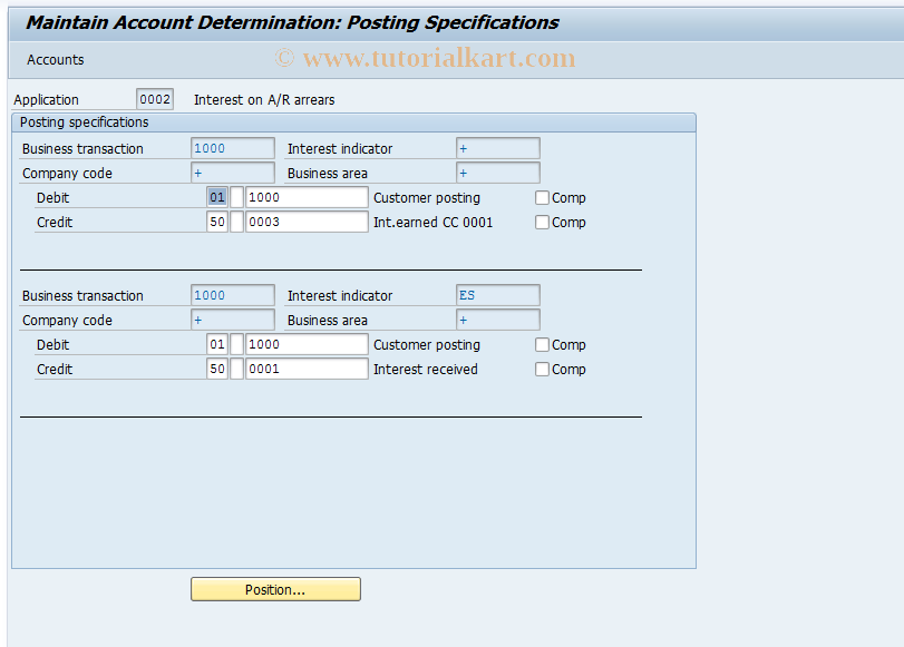 SAP TCode OBV1 - C FI Int.For Dys Overdue Account  Deter.