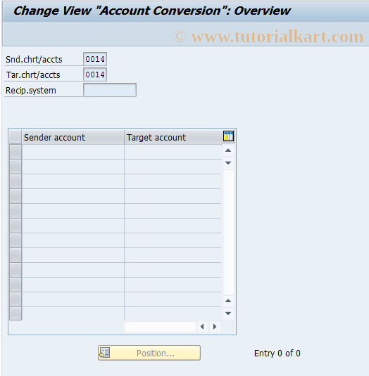 SAP TCode OBV6 - C FI Maintain Table T030V