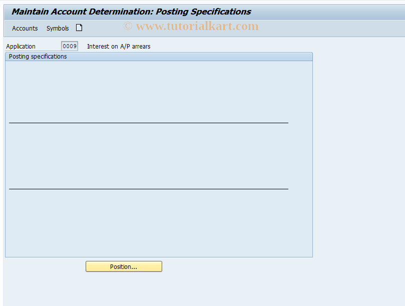 SAP TCode OBV9 - C FI Act  Determination Vendor Intrst on Arrs